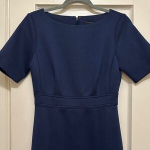 Ann Taylor Classic Navy Midi Dress
